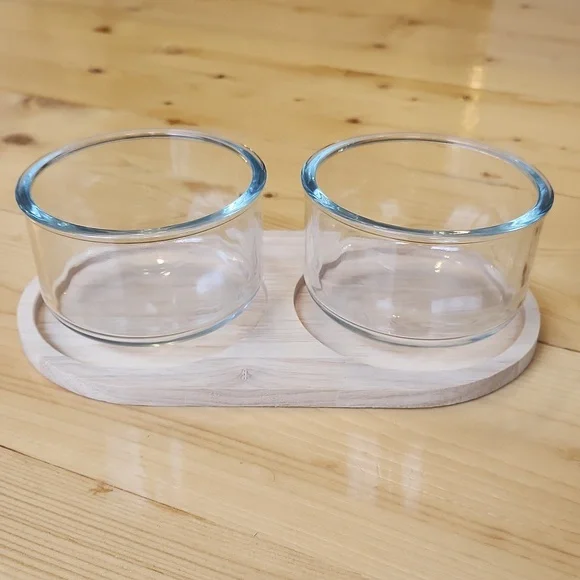 Horizon Cloche Board Tray with 2 Glass Dome Lids - Picture 8 of 11